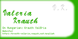 valeria krauth business card